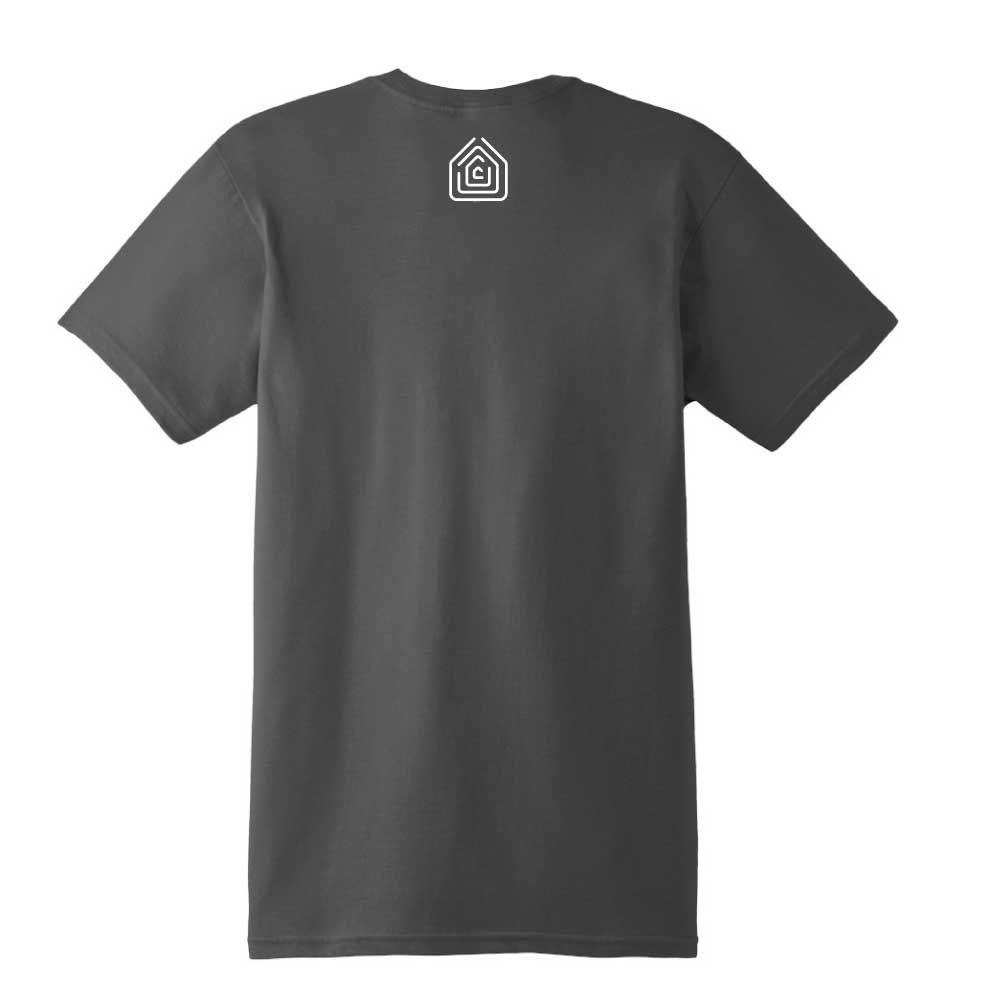 Caritas of Austin Full Front Logo Tee - Smoke Gray