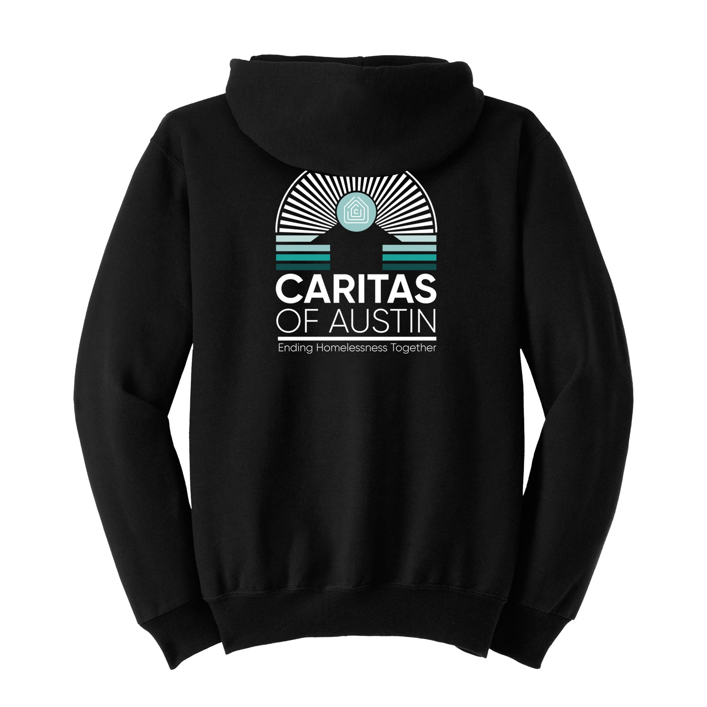 Caritas of Austin Zip Hoodie- Black